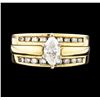 Image 2 : 14KT Yellow Gold 0.86ctw Diamond Ring