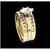 Image 4 : 14KT Yellow Gold 0.86ctw Diamond Ring