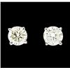 Image 1 : 14KT White Gold 1.21ctw Diamond Earrings