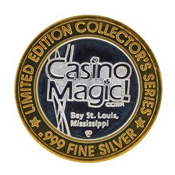 .999 Silver Casino Magic Bay St. Louis Mississippi Casino Gaming Token Limited E