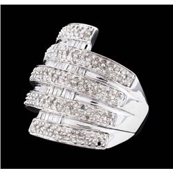14KT White Gold 1.10ctw Diamond Ring
