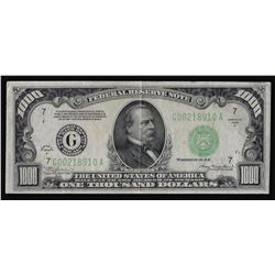 1934A $1000 Federal Reserve Note Chicago