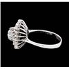 Image 3 : 14KT White Gold 1.07ctw Diamond Ring