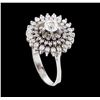 Image 4 : 14KT White Gold 1.07ctw Diamond Ring