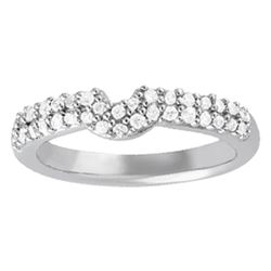 14kt gold 3.72 gram Wedding Bands/Pave