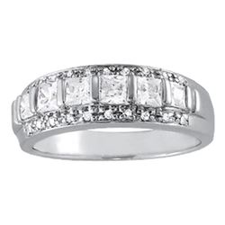 14kt gold 5.33 gram Wedding Bands/Fancy Shape/Princess