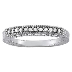 14kt gold 3.02 gram Wedding Bands/Pave