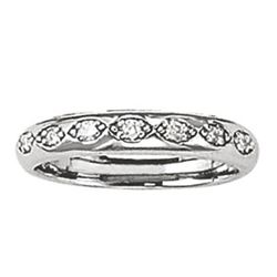 14kt gold 3.72 gram Wedding Bands/Pave