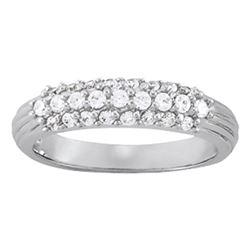 14kt gold 2.71 gram Wedding Bands/Pave