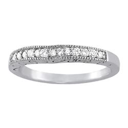 14kt gold 3.4 gram Wedding Bands/Pave
