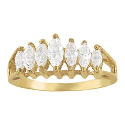 14kt gold 3.66 gram Wedding Bands/Fancy Shape/Marquise