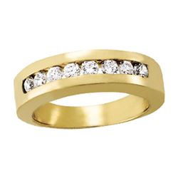 14kt gold 7.04 gram Wedding Bands/Channel Set