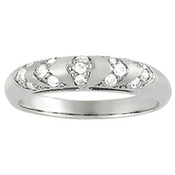 14kt gold 4.1 gram Wedding Bands/Pave