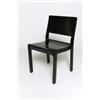 Image 1 : FINMAR LTD., Helsinki - Alvar Aalto - 2 Stühle, - Holz, schwarz lackiert. Geradlinige Form mit...