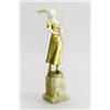 Image 1 : J. G. BRANDEL - Figur, - Bronze, Elfenbein. Heumagd, einen Rechen tragend. Kopf und Arme aus El...