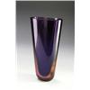 Image 1 : SEGUSO VETRI D'ARTE, Murano - Flavio Poli - Vase Sommerso, - farbloses Glas. Roter und Blauer...