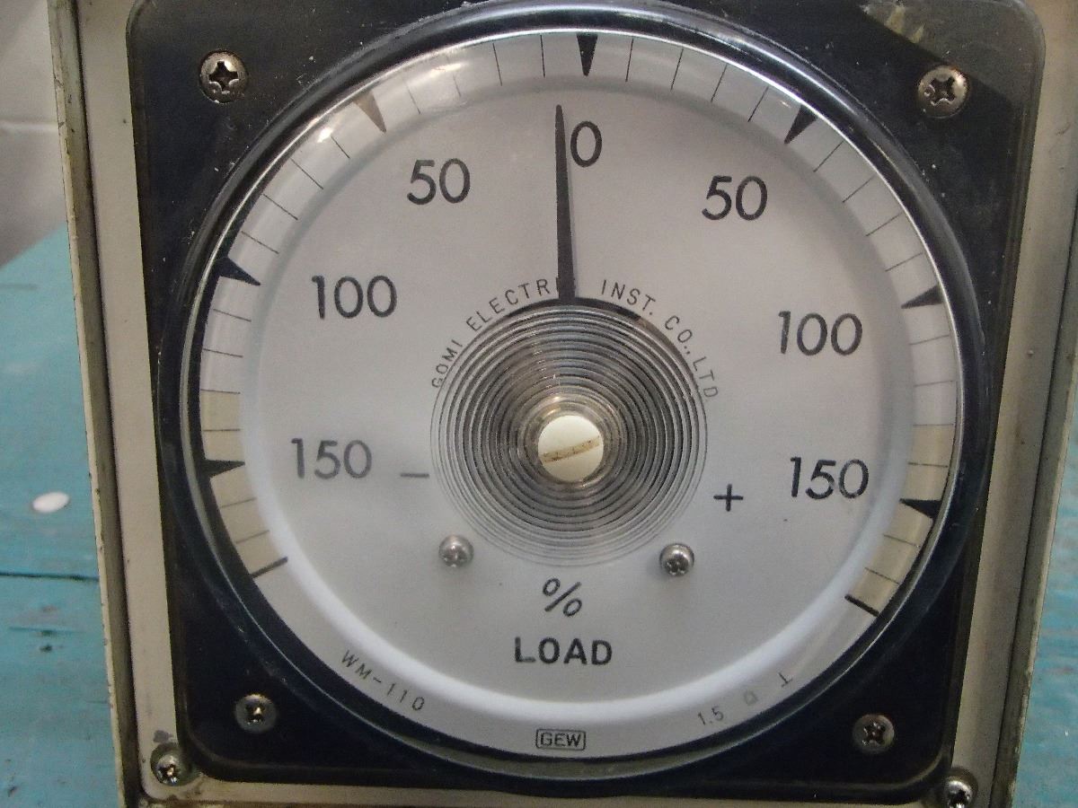 Gomi Electric Load% Meter, M/N:WM-110