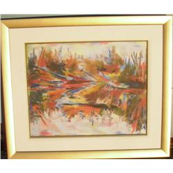 2nd landscape of two LangdonArt Orange Island - Ile orange, 2e paysage des deux  LangdonArt