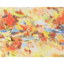 original painting LangdonArt Fall Promenades -d'automne peinture originale