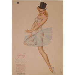 Pin-up January page 1946 - calendrier