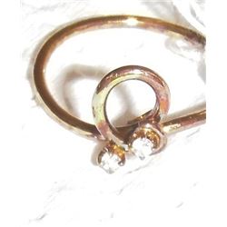 14 kt gold ring - bague 14 carats or