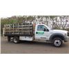 Image 3 : 2005 Ford F450 Stake Bed Flatbed Truck w/ Lift Gate, 12 Foot Bed  (Lic. 635 TTS)