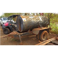 Diesel Fuel Tank on Trailer with Fill Rite Pump and Meter - Approx. 400 Gallons