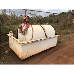 Late Addition to the Auction: 500 Gallon Diesel Fuel Tank w/Fill-Rite Pump and Pump Hose