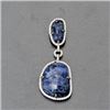 Image 1 : Sterling Silver and Blue Stone Pendant