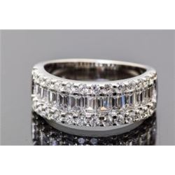 Sterling Silver and Cubic Zirconia Band