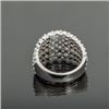 Image 2 : Sterling Silver Multi-Row Cubic Zirconia Ring