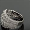 Image 3 : Sterling Silver Multi-Row Cubic Zirconia Ring