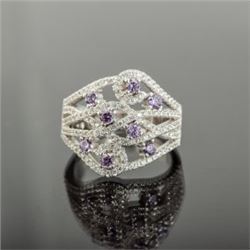 Sterling Silver and Cubic Zirconia Ring