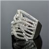 Image 2 : Sterling Silver and Cubic Zirconia Gladiator Ring