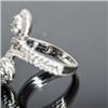 Image 3 : Sterling Silver Cubic Zirconia Bypass Ring