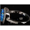 Image 2 : 925 Silver and Blue Opalescent Stone Ring