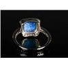Image 3 : 925 Silver and Blue Opalescent Stone Ring