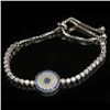 Image 1 : Sterling Silver Amethyst and CZ Lariat Bracelet