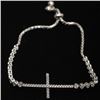 Image 2 : Sterling Silver and Cubic Zirconia Cross Bracelet