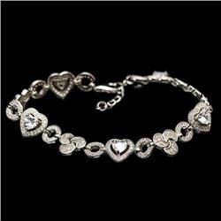 Sterling Silver Heart Chain Bracelet
