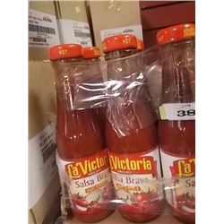 HOT SAUCE -  "LA VICTORIA" - 6X8 OZ - SALSA BRAVA - SPICEY