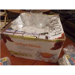 GLASS PUNCH BOWL GLASSES - 30 TTL