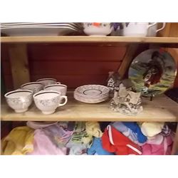 CATERING - TEA CUPS AND SAUCERS - 11PC WOOD'S ENGLAND