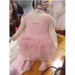 OUTFIT - PINK LEOTARDS WITH SKIRT AND SLIPPERS