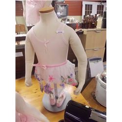 OUTFIT - PINK LEOTARDS WITH SKIRT AND SLIPPERS