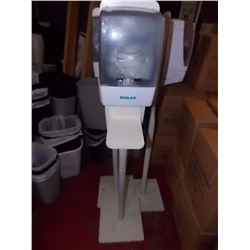ECOLAB HAND SANATIZER DISPENSERS ON STANDS