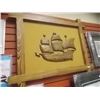 Image 1 : CARVED WOOD PICTURE OF SHIP