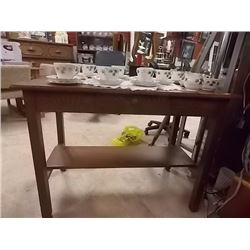 OAK HALL DESK TABLE - 1 DRAWER