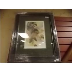 FRAMED LIMITED EDITION PRINT -CHICKADEES - JOE GARCIA - ESTIMATED GALLERY PRICE $