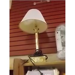 BRASS TABLE LAMPS WITH OUTLET - 2 TTL